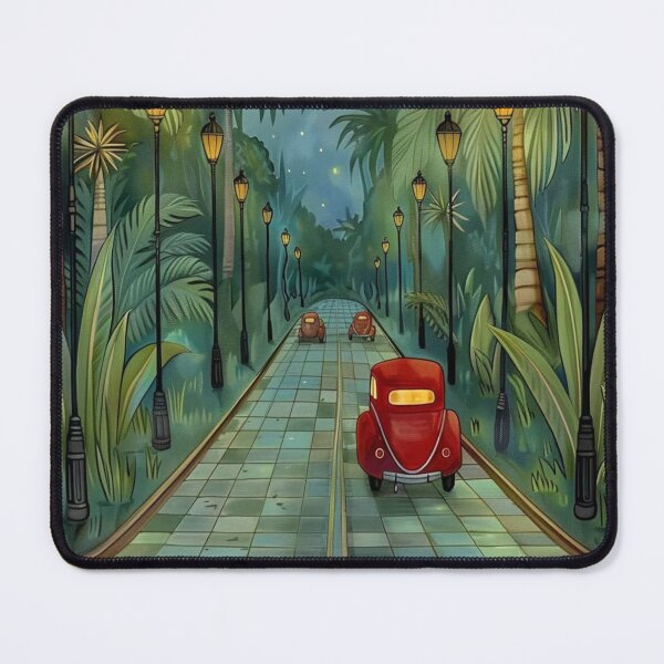 Item preview, Palm-Lined Vintage Car Drive designed and sold by alianavite.