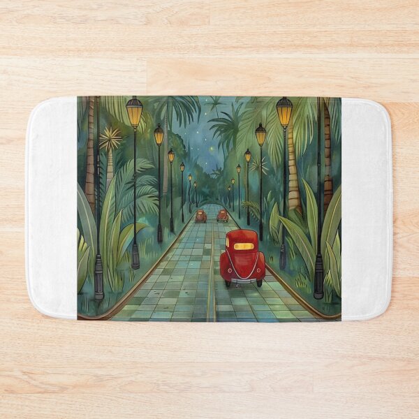 Item preview, Palm-Lined Vintage Car Drive designed and sold by alianavite.