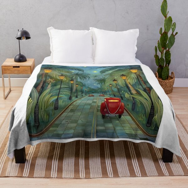 Item preview, Palm-Lined Vintage Car Drive designed and sold by alianavite.