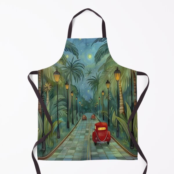 Item preview, Palm-Lined Vintage Car Drive designed and sold by alianavite.
