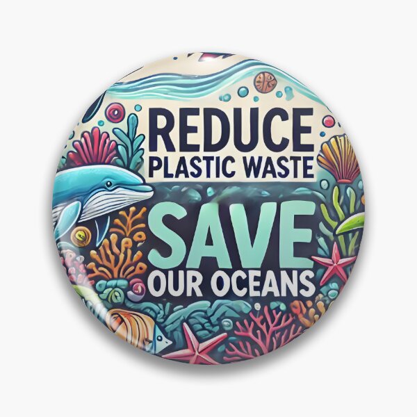 Item preview, Save Our Oceans - Marine Conservation Artwork designed and sold by AdelkoDesigns.