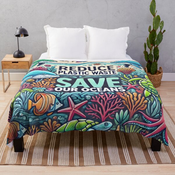 Item preview, Save Our Oceans - Marine Conservation Artwork designed and sold by AdelkoDesigns.