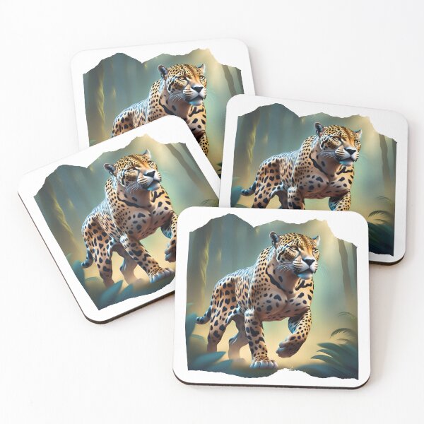 Item preview, Jaguar with golden fur and black spots from the Amazon designed and sold by DebriArte.