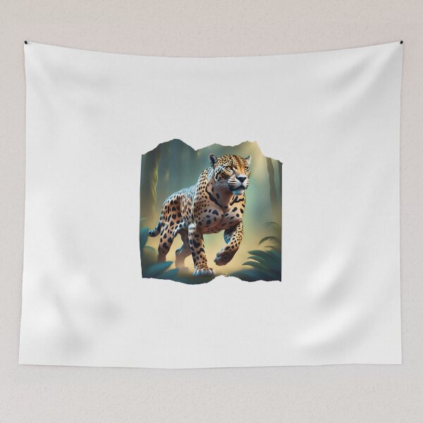 Item preview, Jaguar with golden fur and black spots from the Amazon designed and sold by DebriArte.
