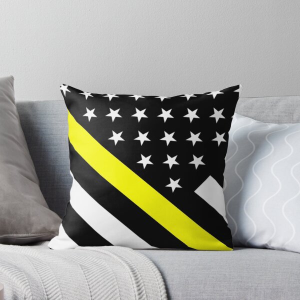 Item preview, U.S. Flag: Black Flag & The Thin Yellow Line designed and sold by Jared Davies.