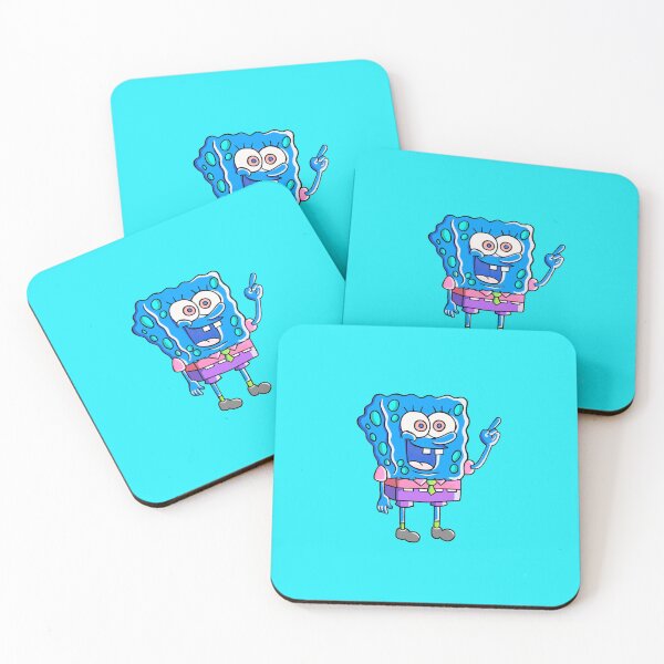 Item preview, Pop! SpongeBob - Blue background designed and sold by Art-by-Lark.