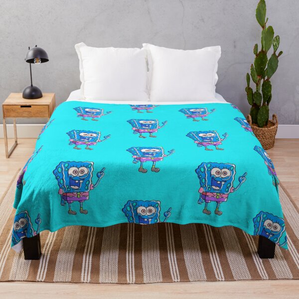 Vista previa del artículo con la obra «¡Estallido! Bob Esponja - Fondo azul», diseñado y vendido por Art-by-Lark.