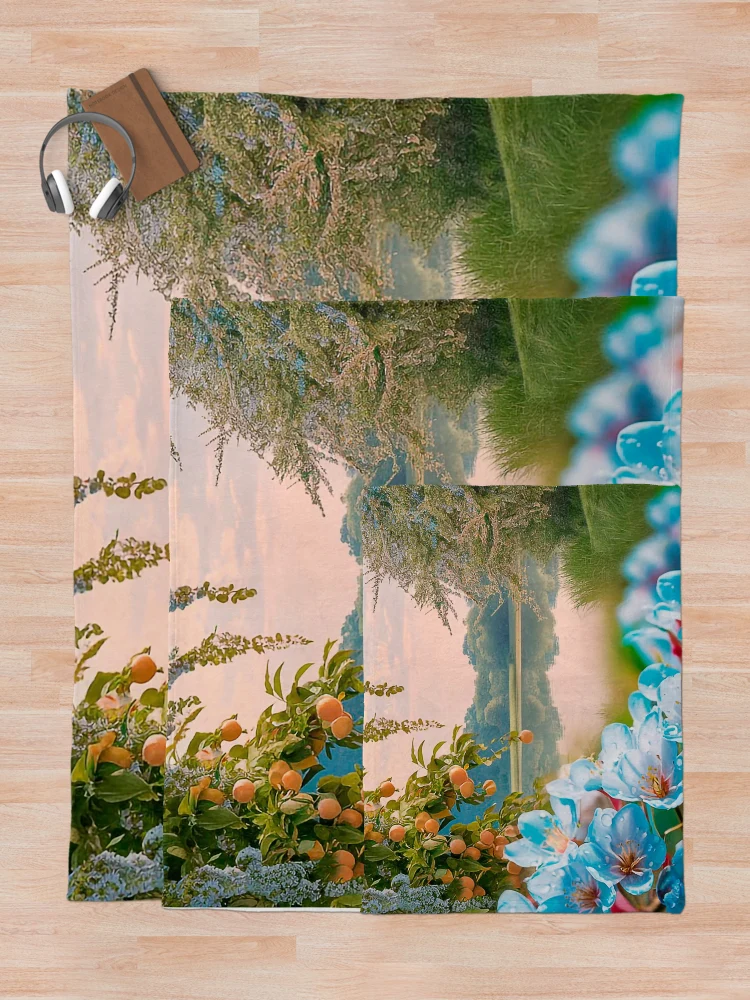 Thumbnail 5 of 6, Throw Blanket, Spring Splendor designed and sold by InkwiseIA.