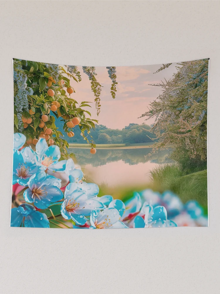 Thumbnail 2 of 3, Tapestry, Spring Splendor designed and sold by InkwiseIA.