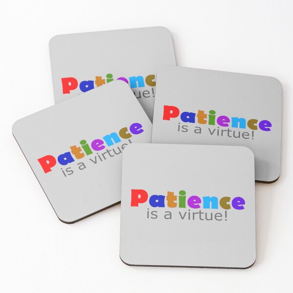 Item preview, Patience is a virtue! Colorful Expressive Typography  designed and sold by WD-Artist.