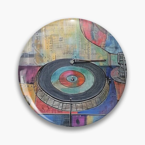 Item preview, Retro Turntable with Abstract Elements designed and sold by ribgebuda.