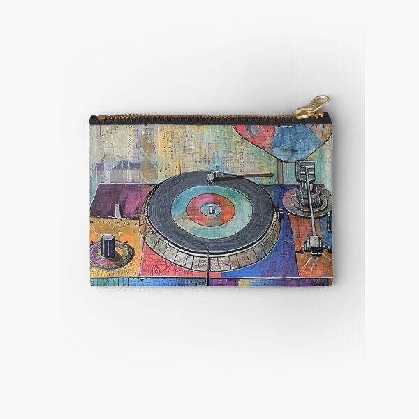 Item preview, Retro Turntable with Abstract Elements designed and sold by ribgebuda.