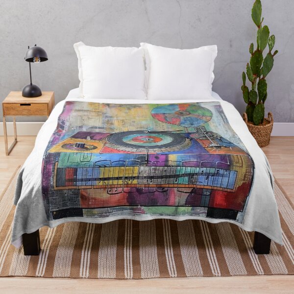 Item preview, Retro Turntable with Abstract Elements designed and sold by ribgebuda.