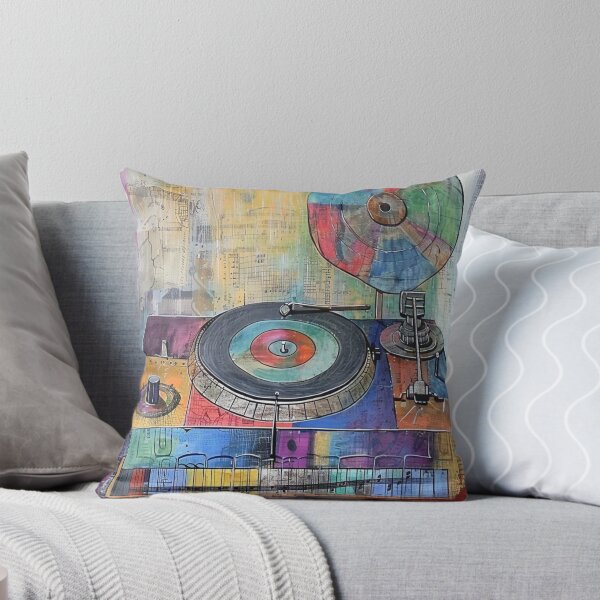Item preview, Retro Turntable with Abstract Elements designed and sold by ribgebuda.