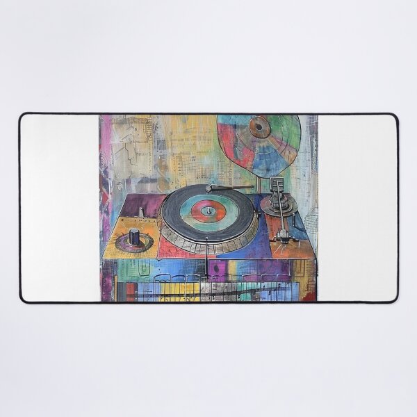 Item preview, Retro Turntable with Abstract Elements designed and sold by ribgebuda.