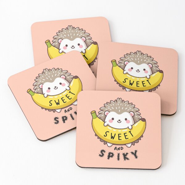 Item preview, Spiky and sweet - cute banana hedgehog designed and sold by Funny-Banana.