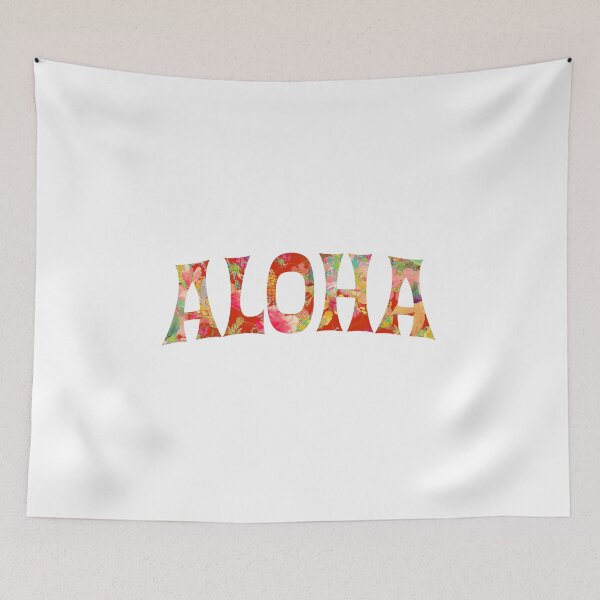 Item preview, Aloha Typography, Coral Orange designed and sold by PixDezines.