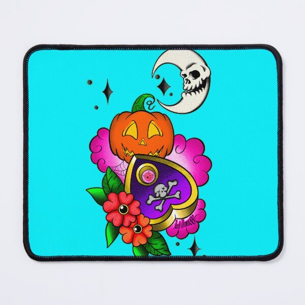 Item preview, Halloween pumpkin ouija board planchette Tattoo  designed and sold by JackDraws88.