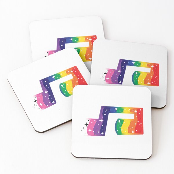 Item preview, Sparkling Rainbow Music Note (Rainbow Border) designed and sold by Carsondood.