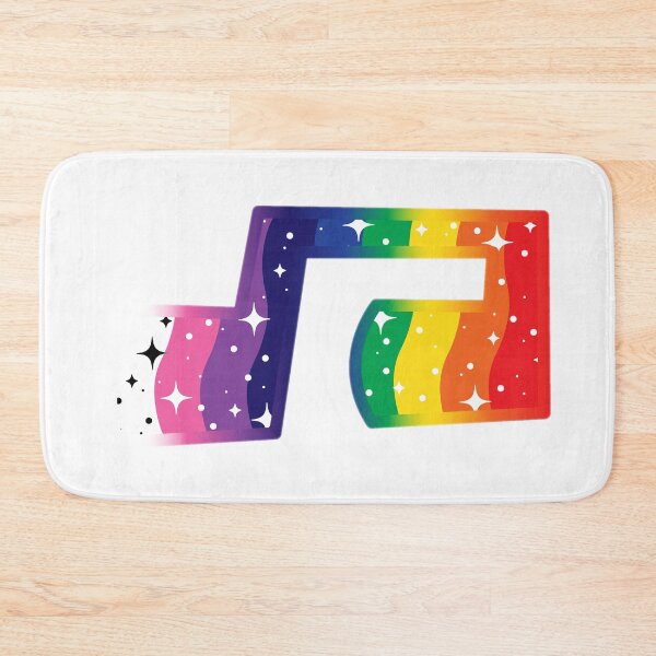 Item preview, Sparkling Rainbow Music Note (Rainbow Border) designed and sold by Carsondood.