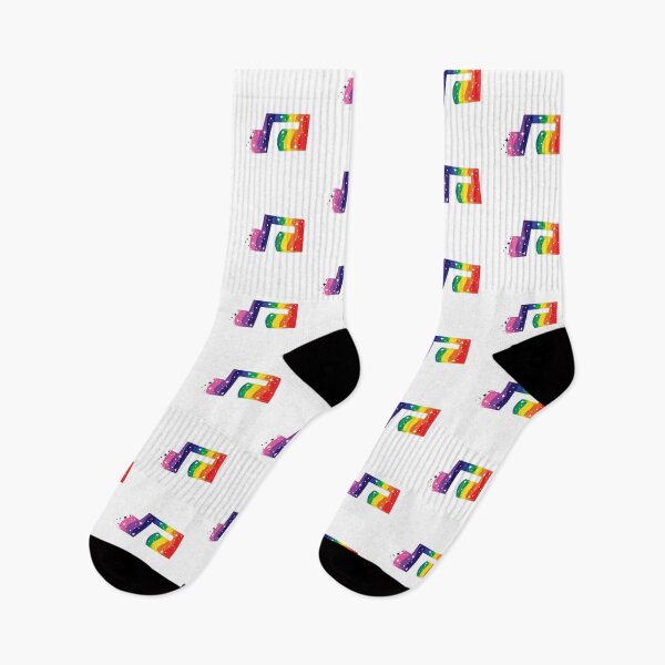 Item preview, Sparkling Rainbow Music Note (Rainbow Border) designed and sold by Carsondood.