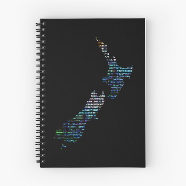 Item preview, KIWI NEW ZEALAND ASCII ART PAUA MATARIKI designed and sold by Madjack Tees Kiwi SuperStore.