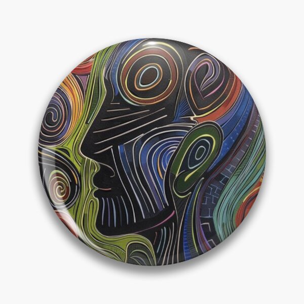 Item preview, Vibrant Abstract Human Profile Art designed and sold by trisumsophia.