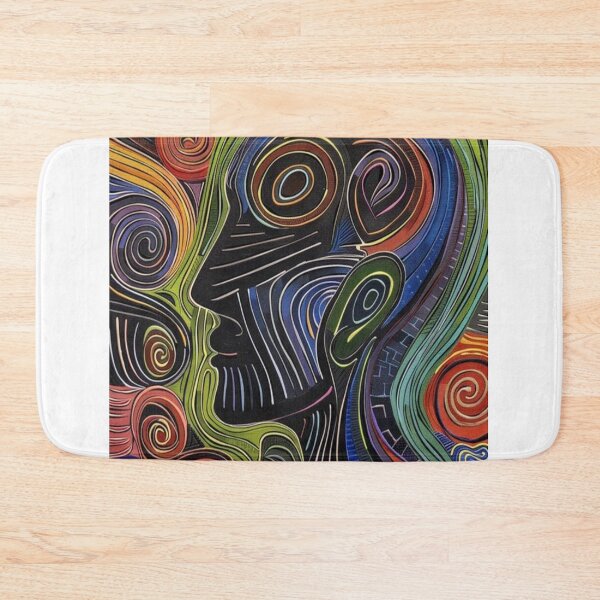 Item preview, Vibrant Abstract Human Profile Art designed and sold by trisumsophia.