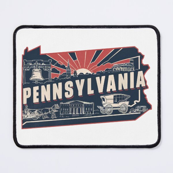 Item preview, Vintage Retro Pennsylvania State Travel Souvenir designed and sold by ArtfullyRad.