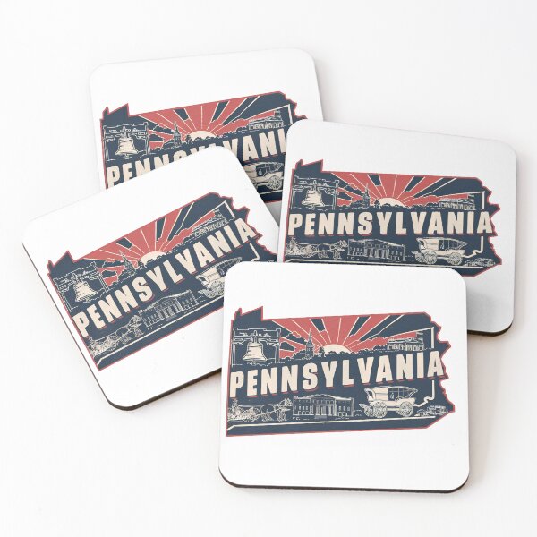 Item preview, Vintage Retro Pennsylvania State Travel Souvenir designed and sold by ArtfullyRad.