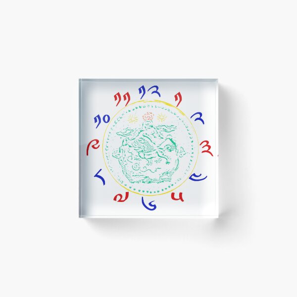 Item preview, ‘Roars of Tibet’ - Art Clock with Tibetan Numerals designed and sold by The-aesthete-a.