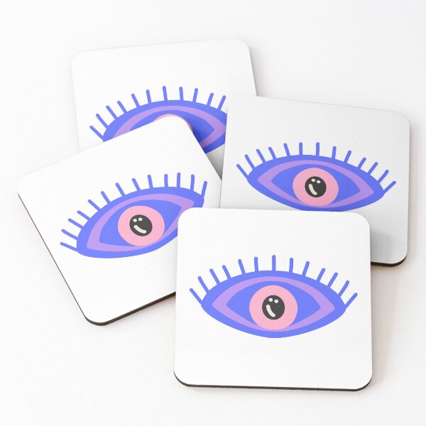 Item preview, Big blue and pink eye designed and sold by KaroLeenaDesign.