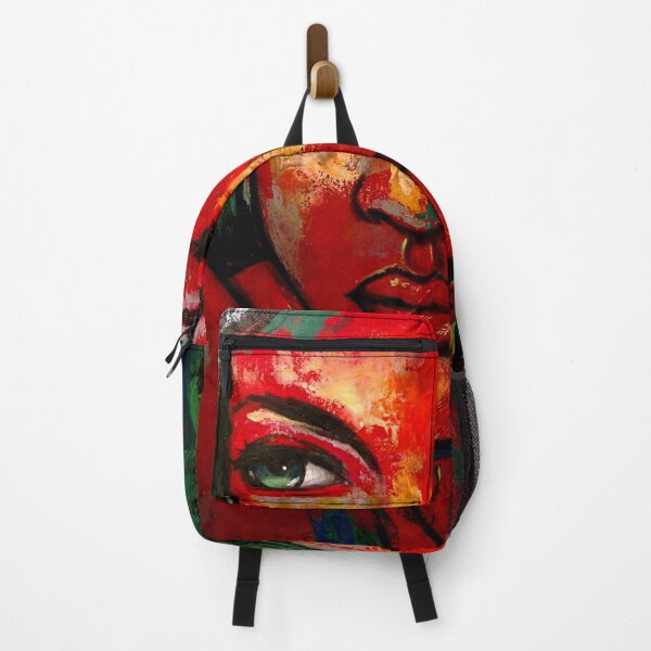 Item preview, Reticence - expressionism red portrait of a woman designed and sold by tanzina.