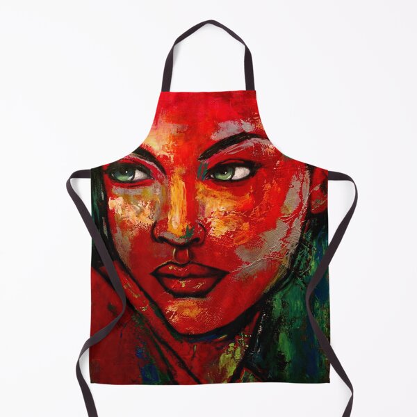 Item preview, Reticence - expressionism red portrait of a woman designed and sold by tanzina.