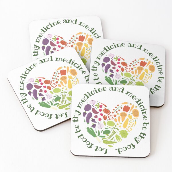 Item preview, Multi-Colored Food=Medicine Hippocrates Quote designed and sold by MochaMeli.