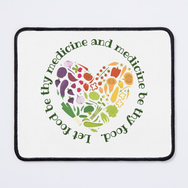 Item preview, Multi-Colored Food=Medicine Hippocrates Quote designed and sold by MochaMeli.