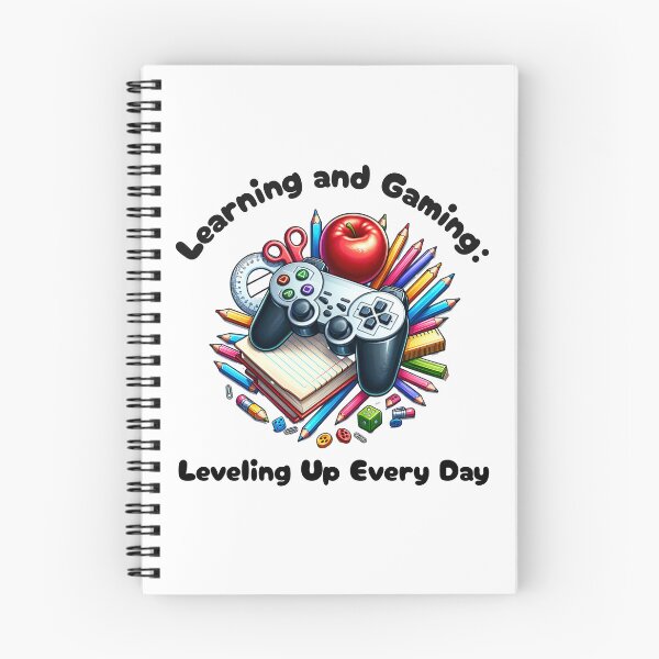 Item preview, Learning and Gaming: Leveling Up Every Day designed and sold by Ridingondaydrea.