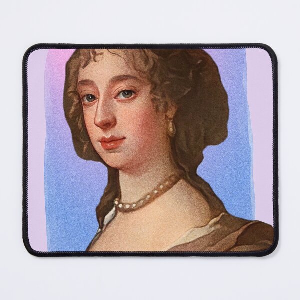 Item preview, English Poet Anne Killigrew - purple pink - illustration designed and sold by Litstoy.