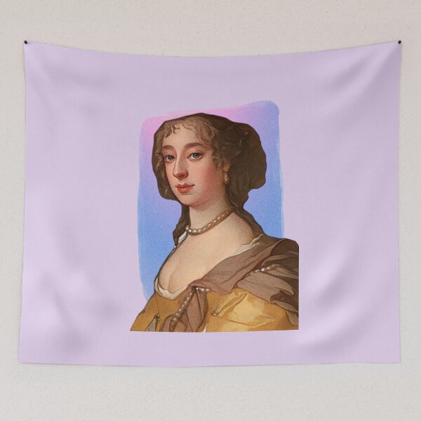 Item preview, English Poet Anne Killigrew - purple pink - illustration  designed and sold by Litstoy.
