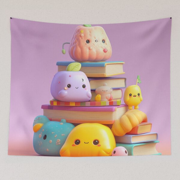 Item preview, illustration books in the style of kawaii art designed and sold by Nanthikan.