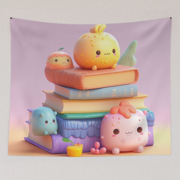 Item preview, illustration books in the style of kawaii art designed and sold by Nanthikan.