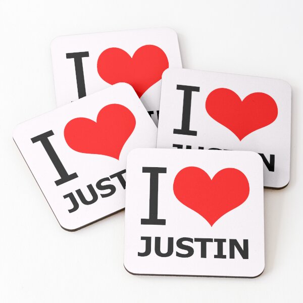 Item preview, I Love Justin designed and sold by Fanverse Merchandise.