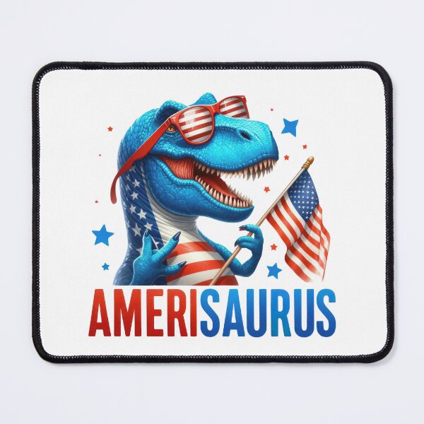 Item preview, 4th July American t-rex amerisaurus T-shirt designed and sold by BlushRoses7.