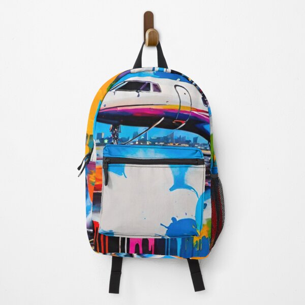 Item preview, Vibrant Flight: Colorful Private Jet designed and sold by GrizzlyCollective.