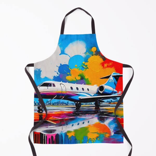 Item preview, Vibrant Flight: Colorful Private Jet designed and sold by GrizzlyCollective.