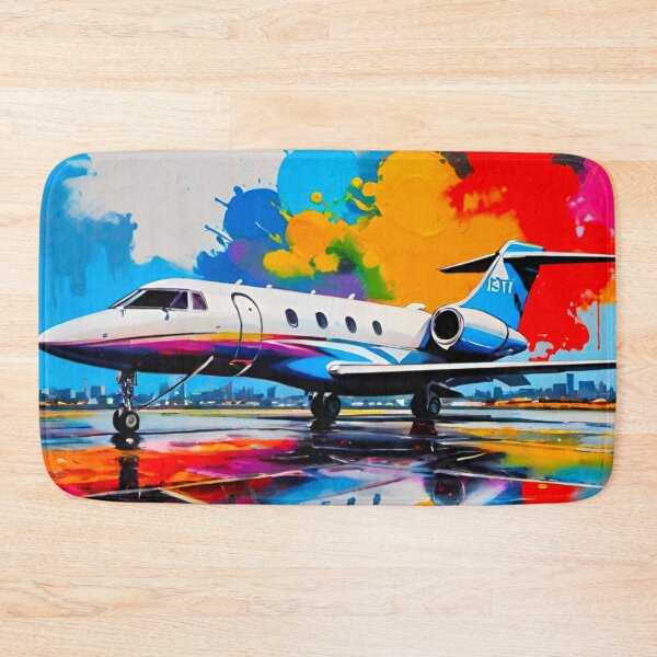 Item preview, Vibrant Flight: Colorful Private Jet designed and sold by GrizzlyCollective.