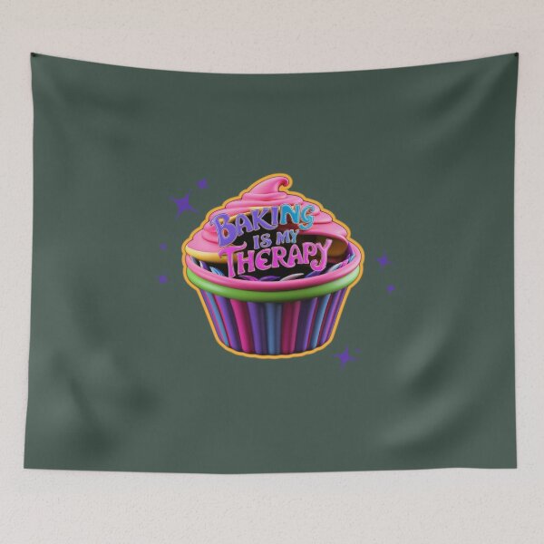 Item preview, Baking is my therapy designed and sold by AldeaPod.