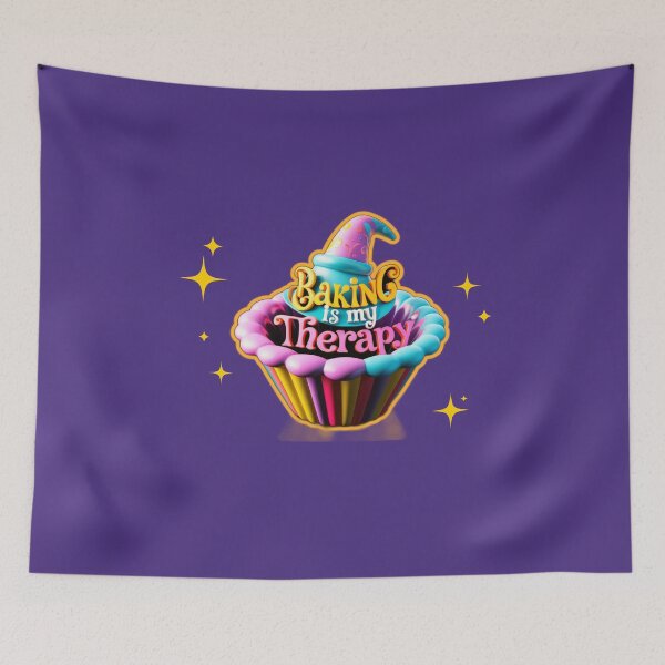 Item preview, Baking is my therapy designed and sold by AldeaPod.