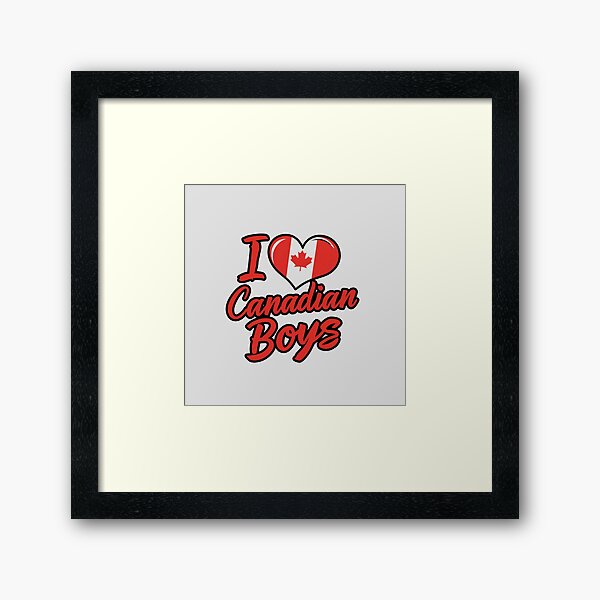 Aperçu de l'œuvre J'aime les garçons canadiens créée et vendue par Itsheartshop.