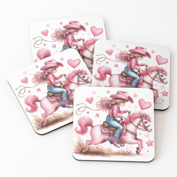 Item preview, Vintage Girly Pink Cowgirl designed and sold by francous03.